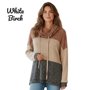 011 New White Birch Colorblock Top